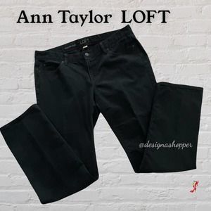 LOFT Black Jeans Ann Taylor Modern Slim Jeans Size 14